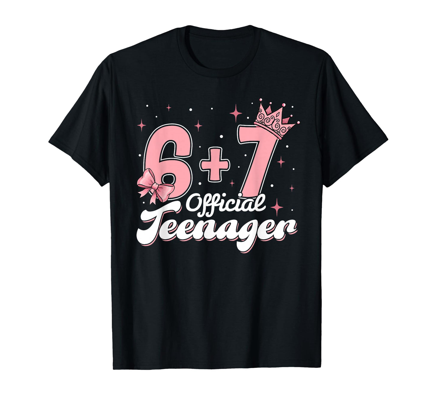 Pink Coquette 13th Birthday 67 Meme 6+7 Official Teenager T-Shirt