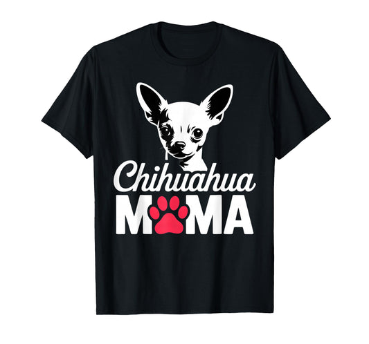 Chihuahua Mom Dog Lover Paw Women T-Shirt