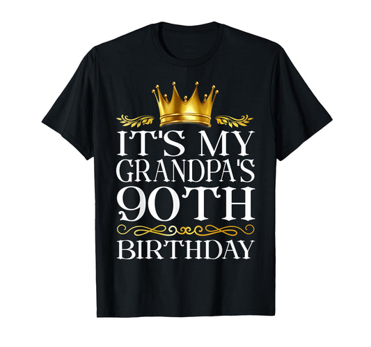 It's My Grandpa's 90th Birthday Happy Birthday 90 Years Old T-Shirt
