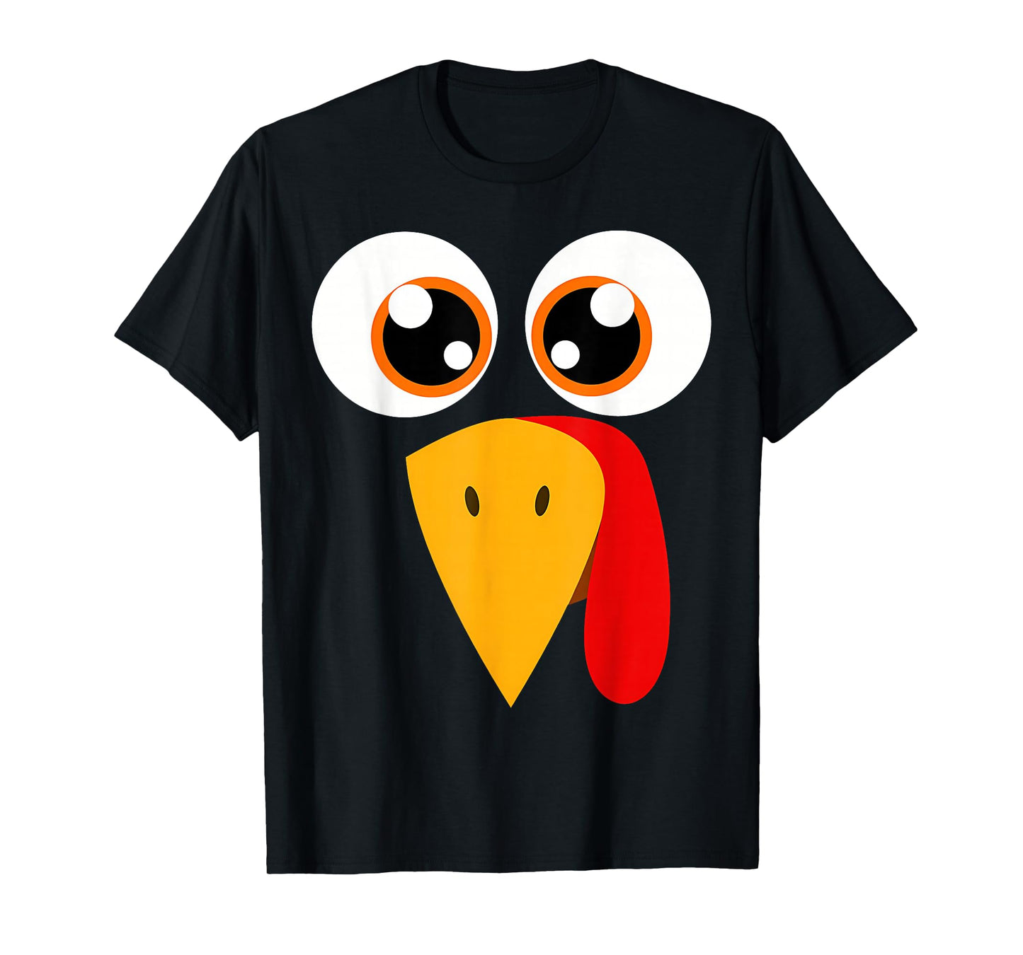 Turkey Face Halloween Costume Thanksgiving Teacher Nurse T-Shirt