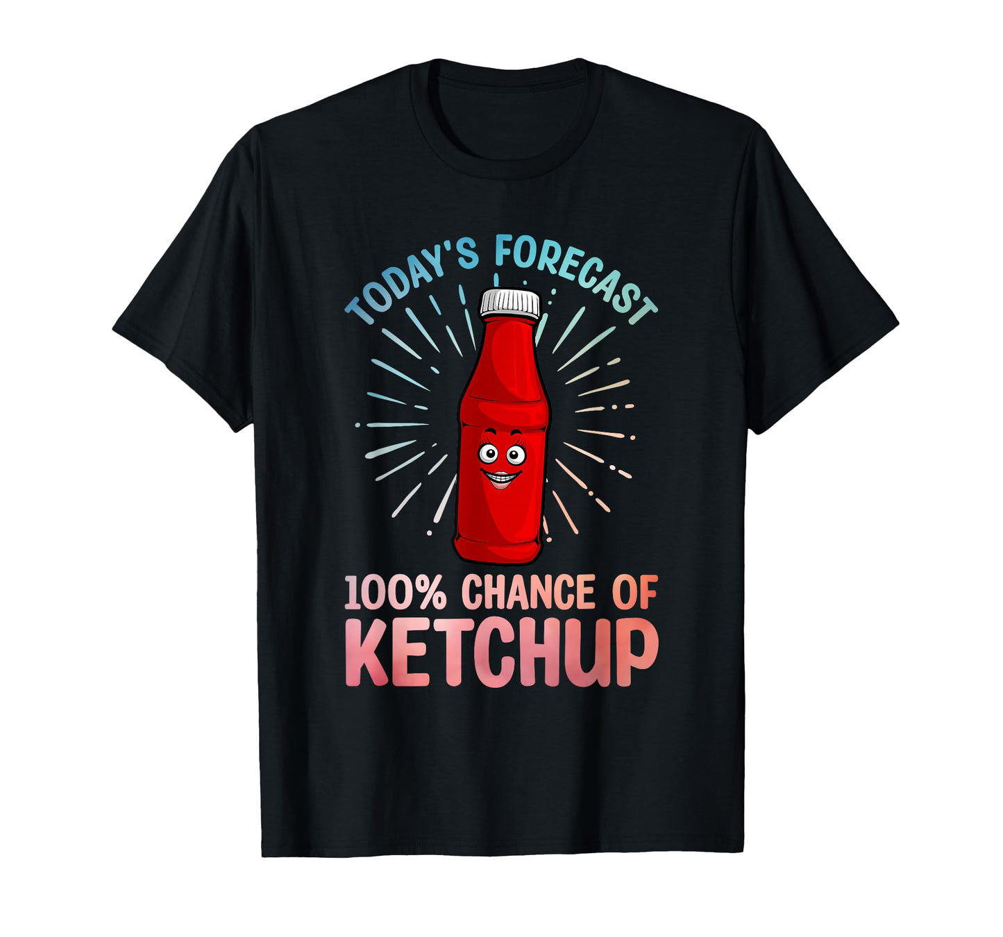 Funny Ketchup Art for Men Women Youth Tomato Ketchup Lover T-Shirt