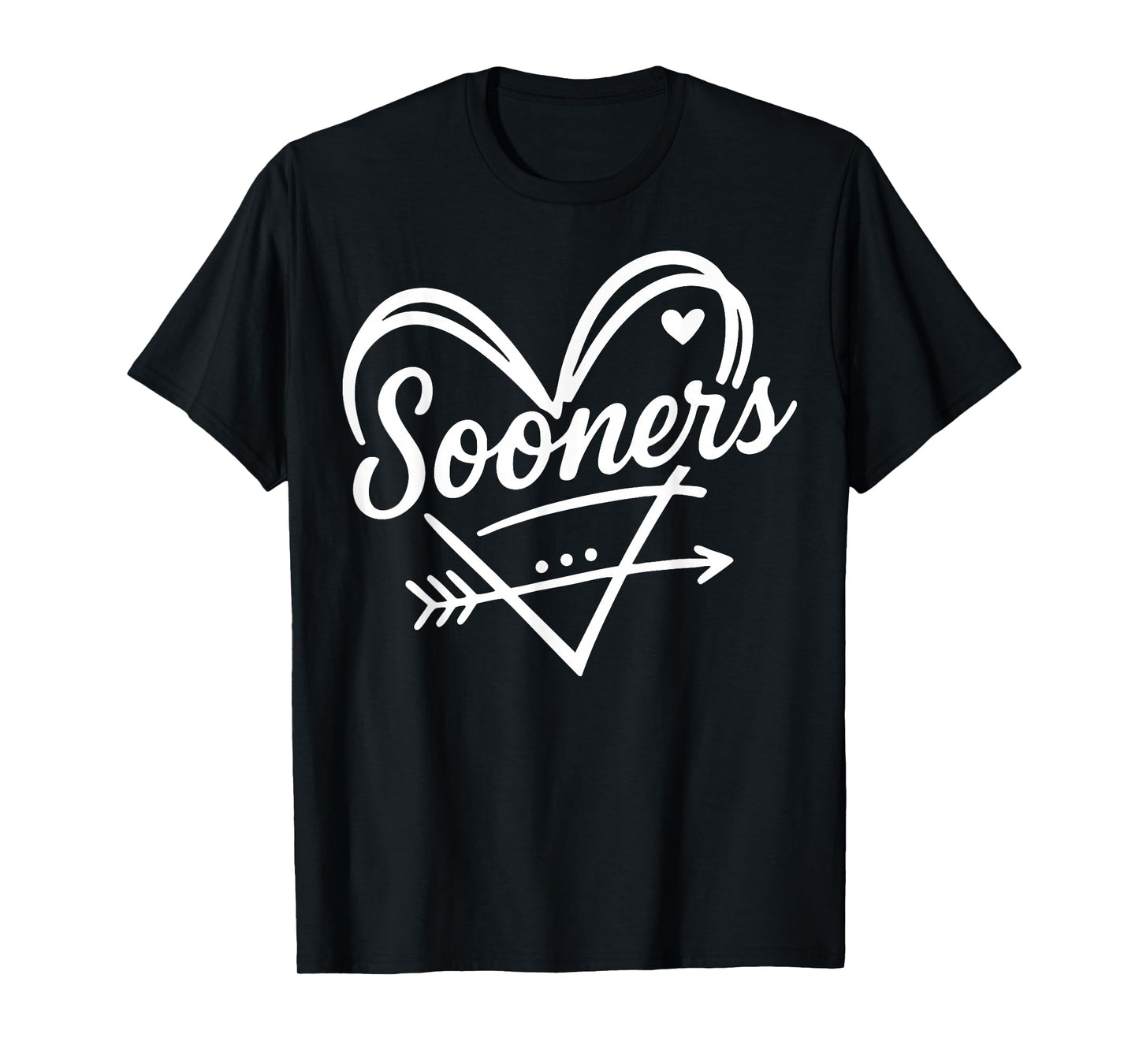 Vintage Sooner Heart Arrow Graphic Gift for Men Women Kids T-Shirt