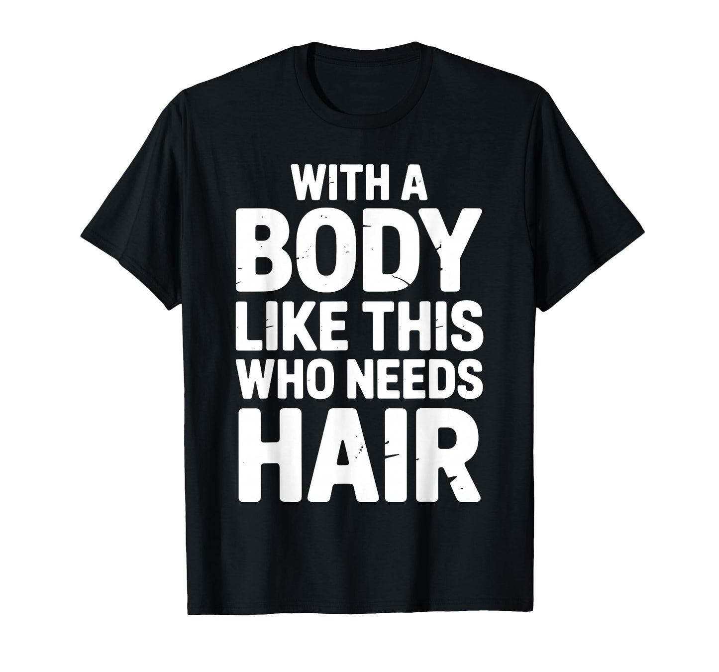 Funny Bald Man Design for Men Boys Son Bald People Bald Guy T-Shirt