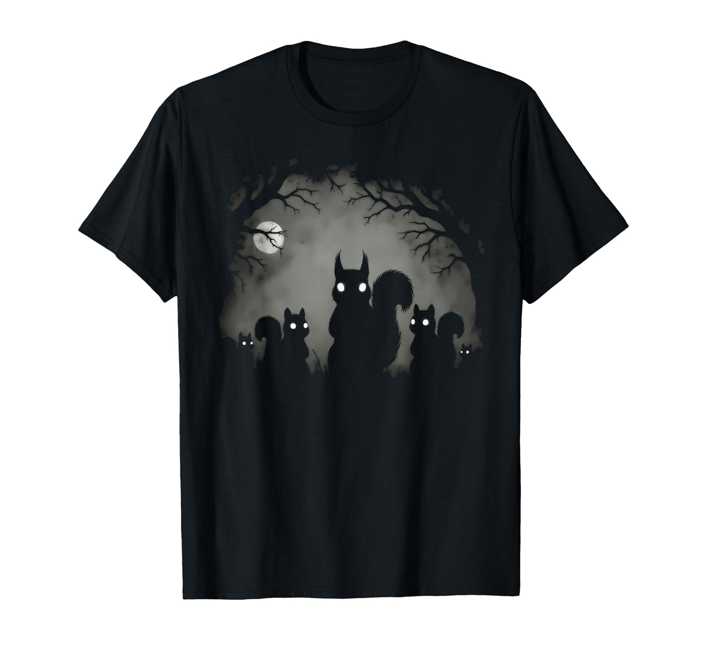 Creepy Gothic Squirrel Aesthetic Horror Grunge Goth Squirrel T-Shirt
