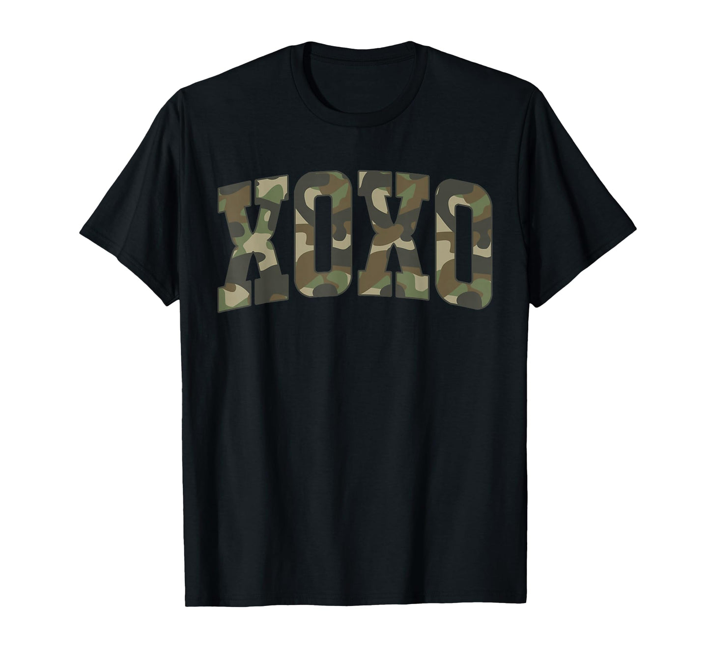 Retro Camo XOXO Valentines Camouflage Funny Hunting Season T-Shirt