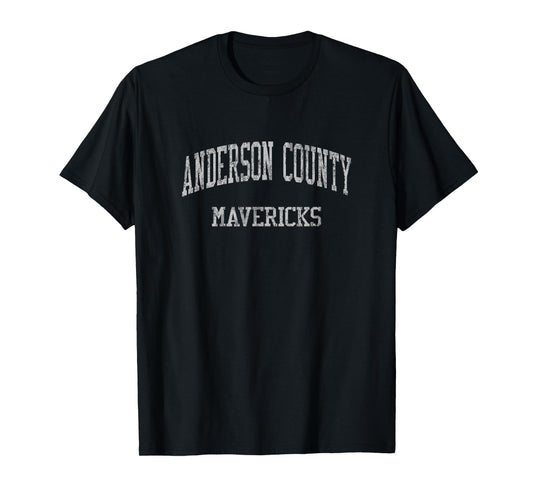 Anderson County High School HS Clinton TN Vintage Sports T-Shirt