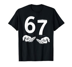 Vintage Six Seven 6 7 Meme Gen Alpha Slang 6 7 Hands T-Shirt