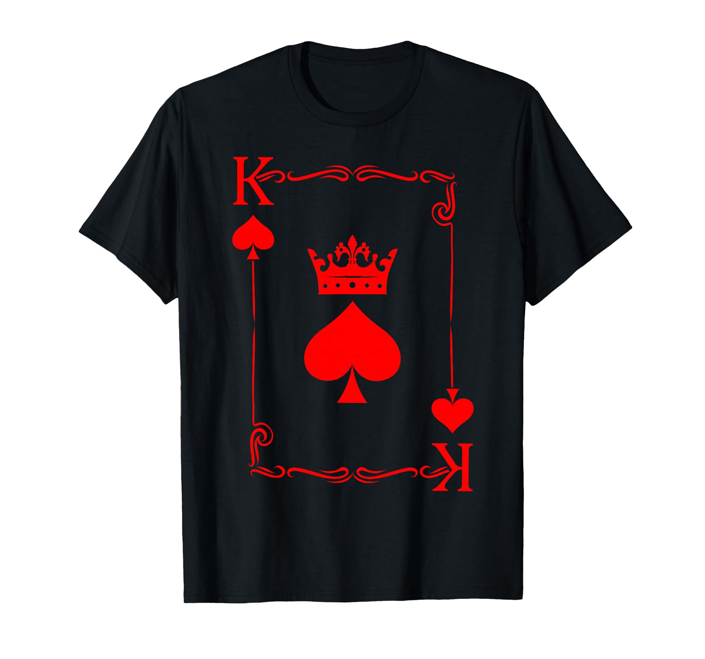 King of Spade Game Black History Playing Card Men Boy T-Shirt