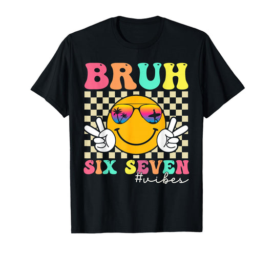 67 Meme Gen Alpha Slang 6 7 Six Seven Bruh Funny Boys Kids T-Shirt