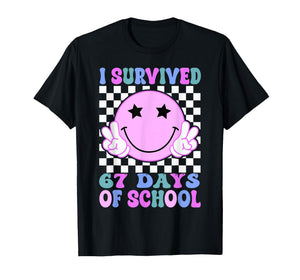 I Survived 67 Days of School Funny 67 Meme Students Teachers T-Shirt