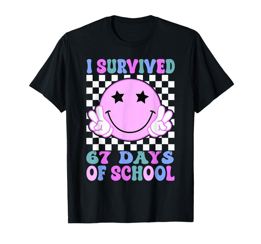 I Survived 67 Days of School Funny 67 Meme Students Teachers T-Shirt