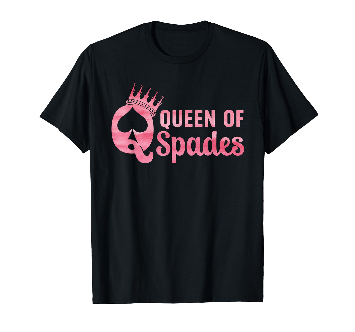 Queen of Spades Design for Women Girl Card Game Spades Lover T-Shirt