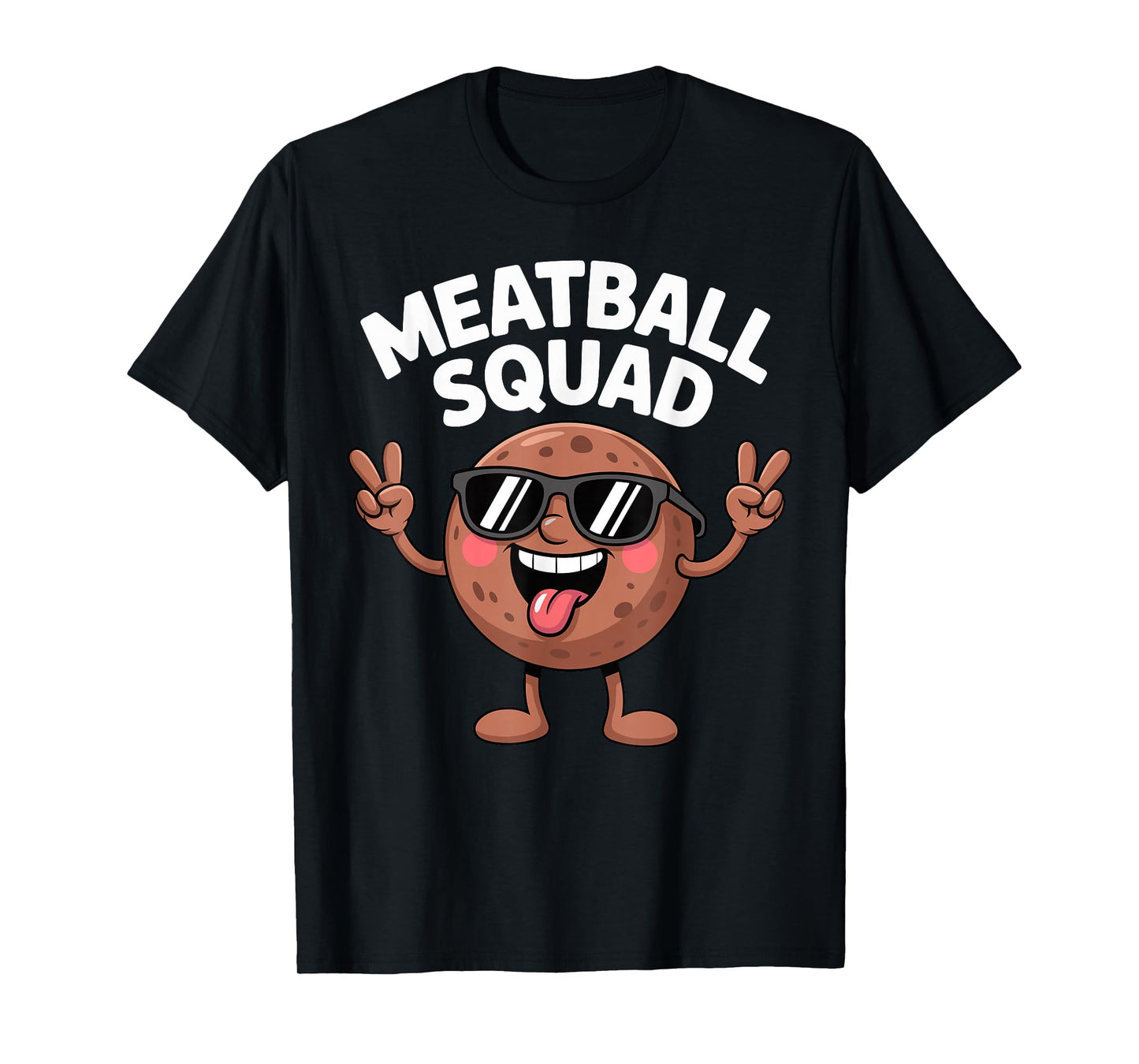 Meatball Squad Spaghetti Pasta Humor T-Shirt