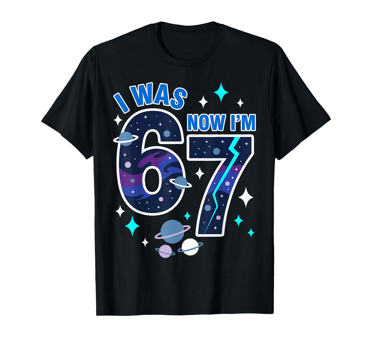 Kids I was 6 Now I'm 7 Boy 6 7 Birthday T-Shirt
