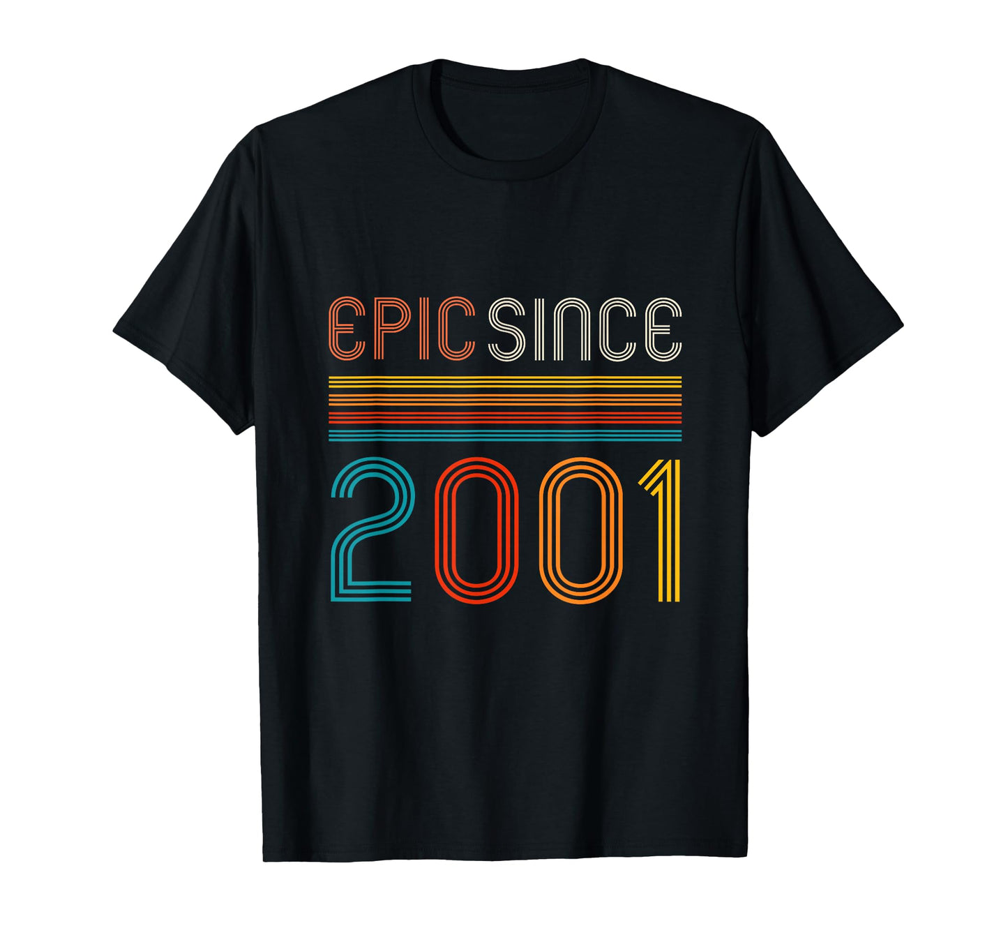 Retro 24th Birthday Epic Since 2001 T-Shirt