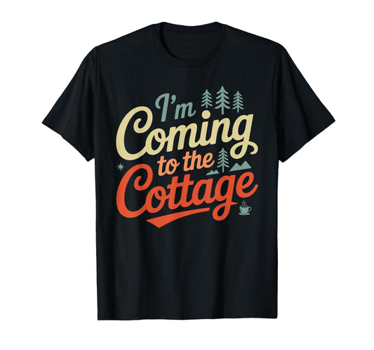 I'm Coming to The Cottage Romance Hockey Couple Valentine T-Shirt