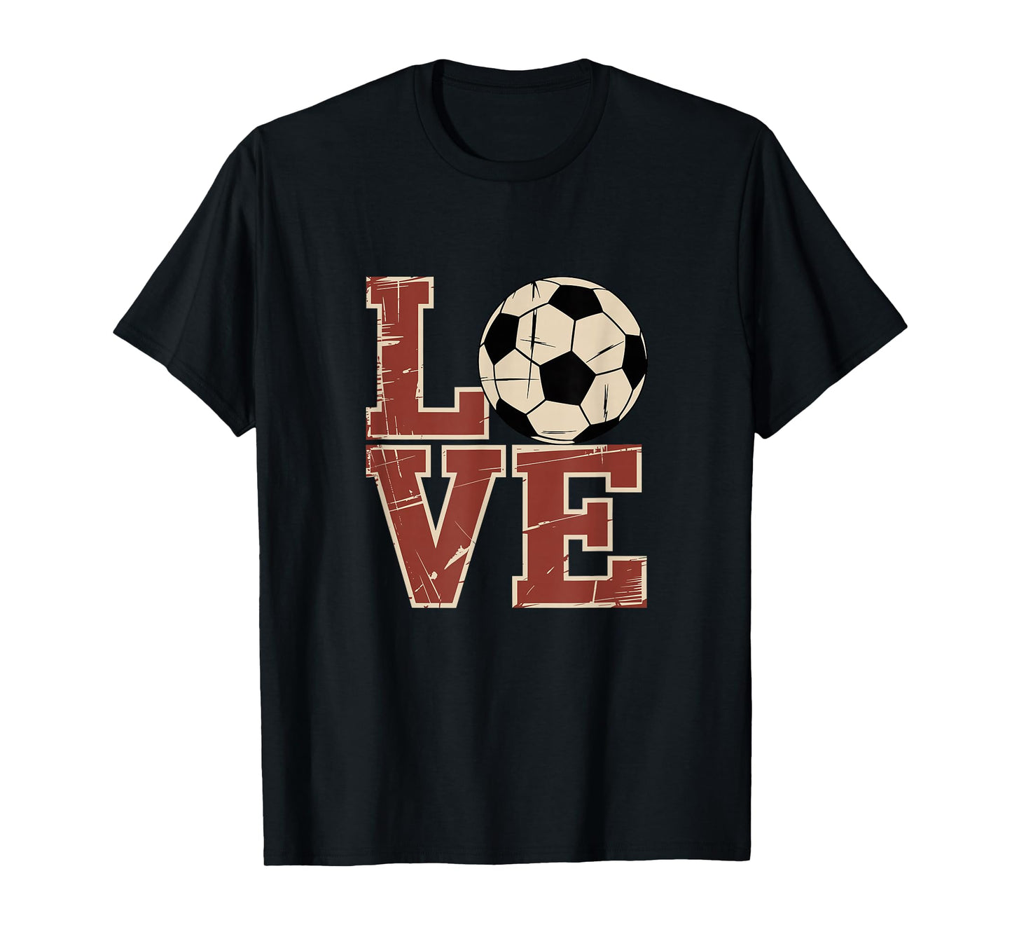 Love Soccer Vintage Football T-Shirt