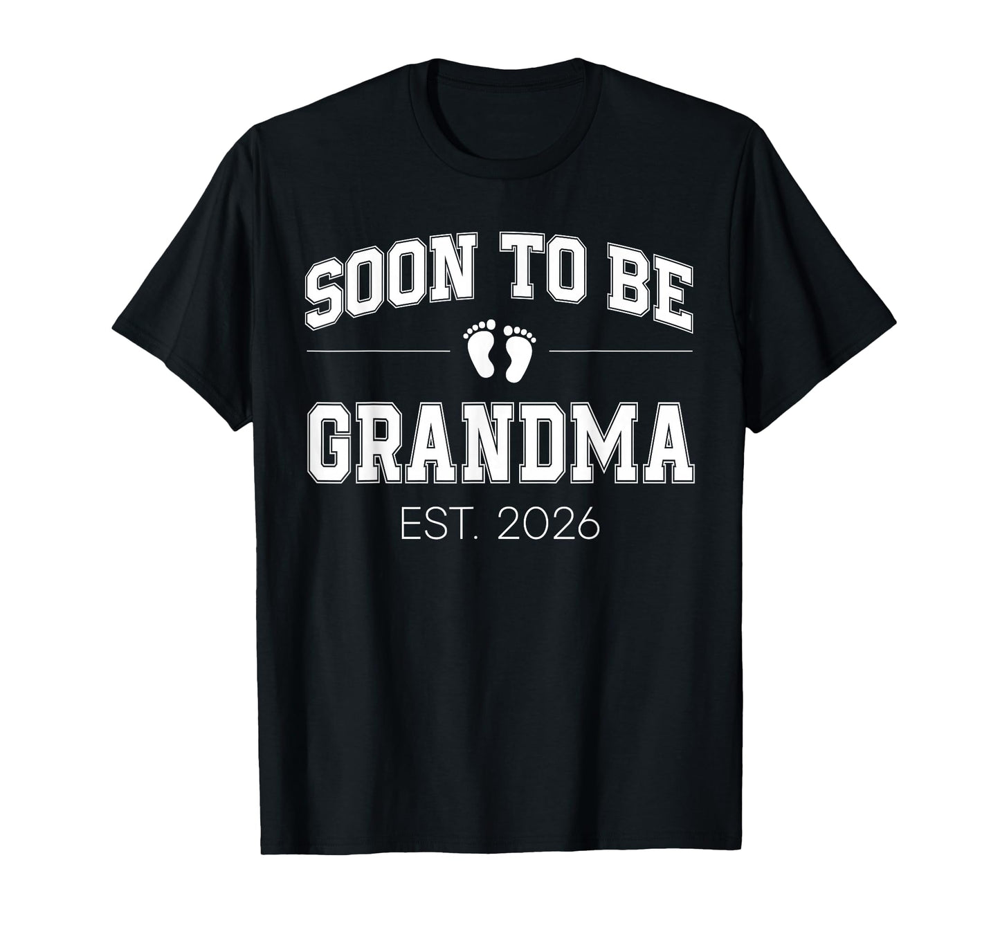 Soon to Be Grandma Est 2026 Varsity First Time Nana T-Shirt