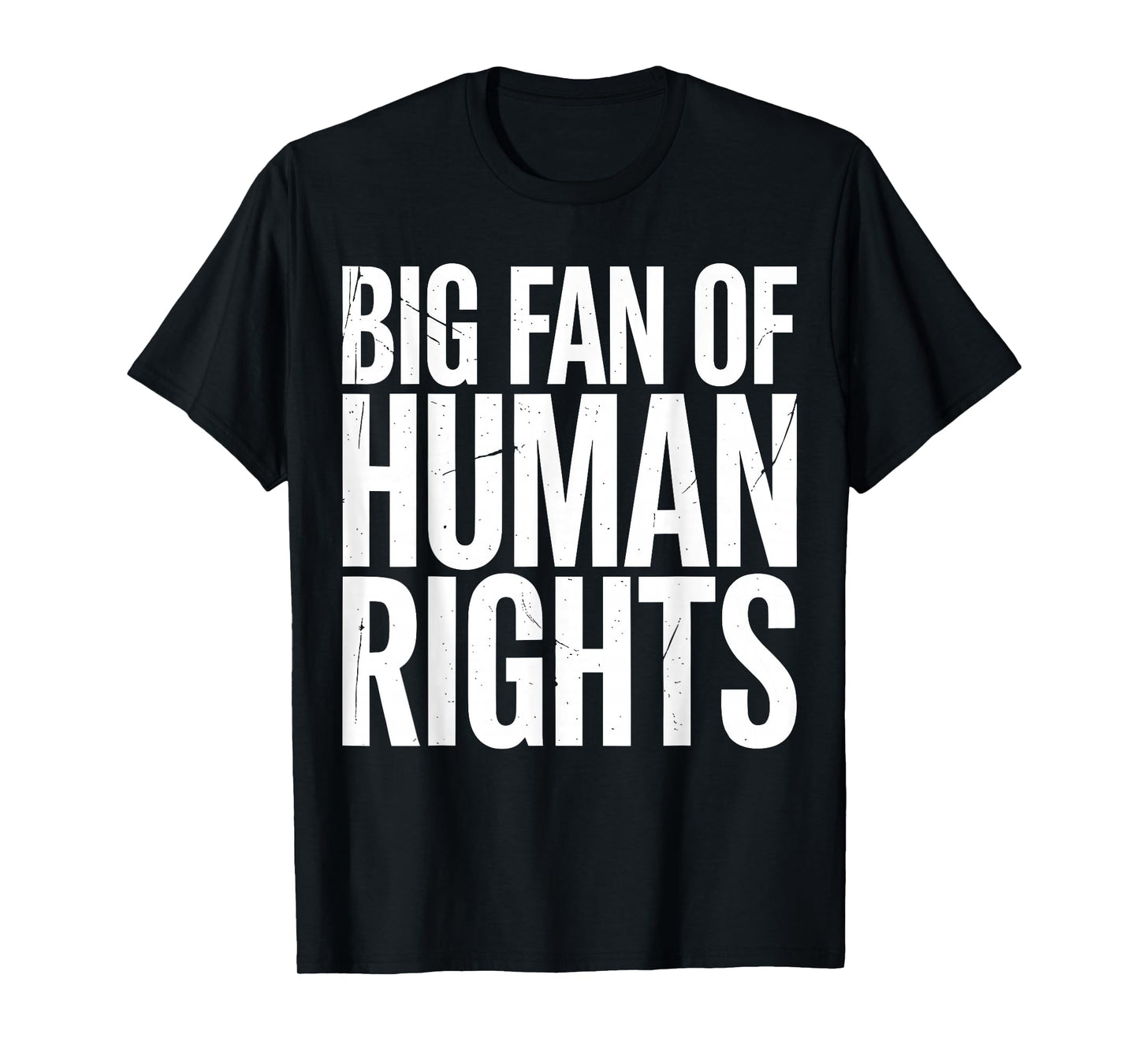 Big Fan of Human Rights Protest Voices United Equality Retro T-Shirt