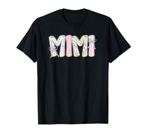 Mimi Floral Coquette Bow Mother's Day Cute Women Grandma T-Shirt