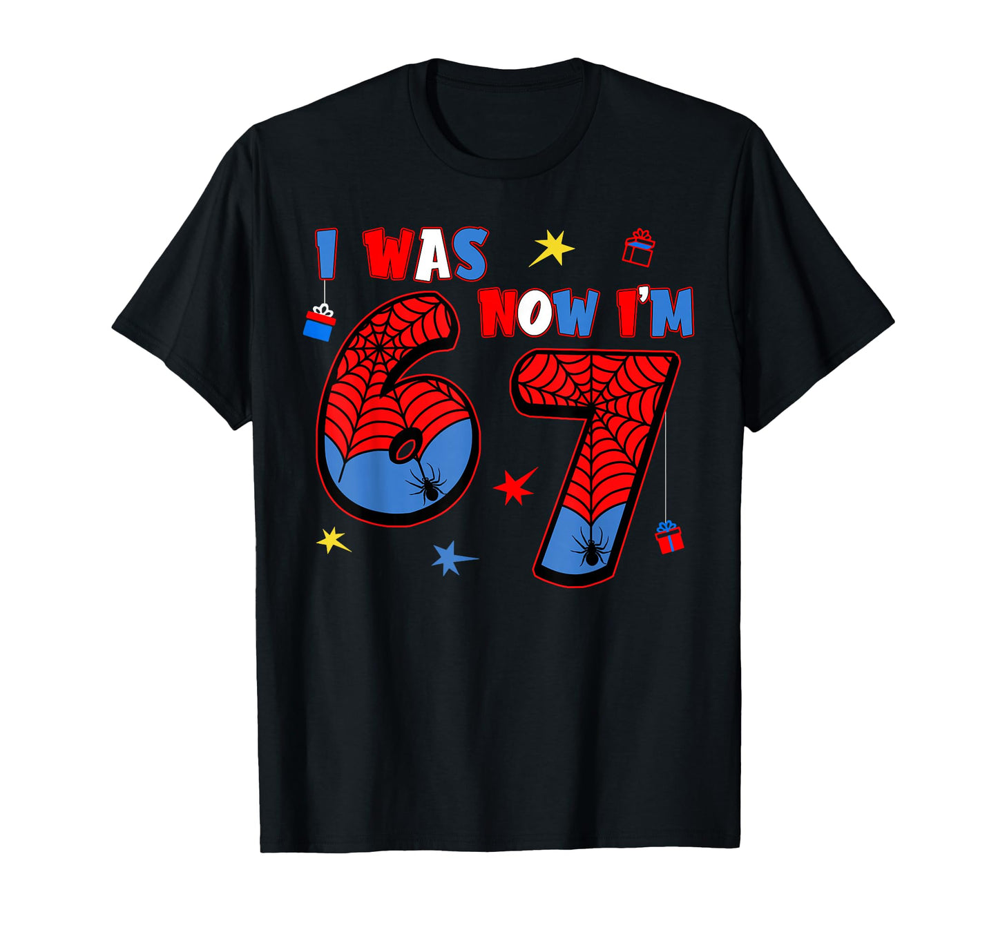 7th Birthday Funny Meme Six Seven I was 6 Now I'm 7 Boys T-Shirt