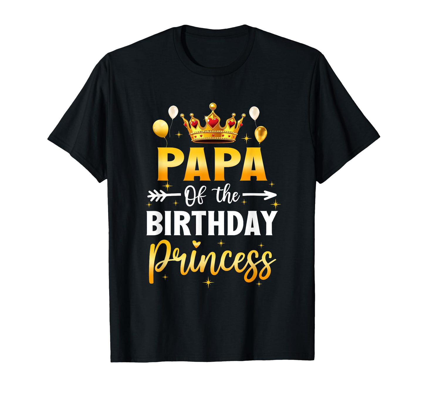 Papa of The Birthday Princess Birthday Girl Party Family T-Shirt