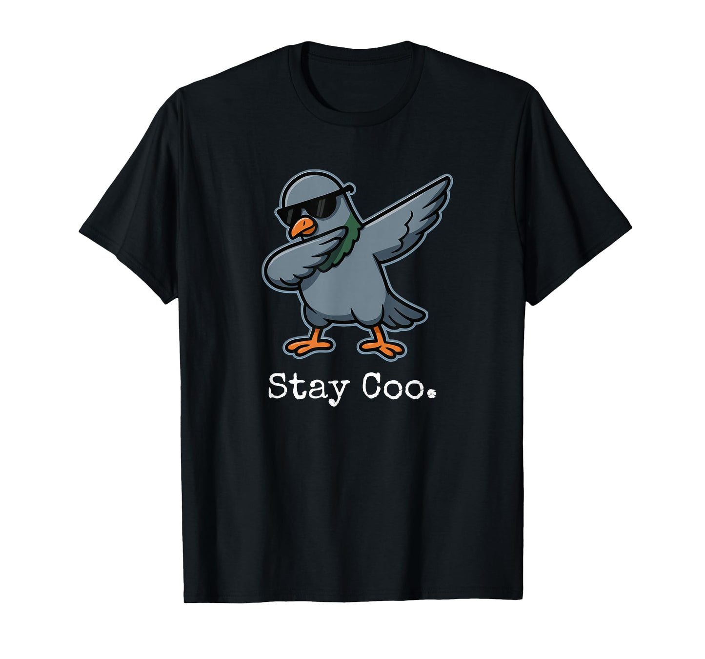 Stay Coo. Dabbing Pigeon Funny Pun T-Shirt