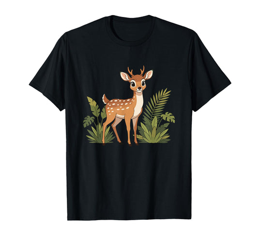 Cute Baby Deer Woodland Forest Animal Fawn T-Shirt
