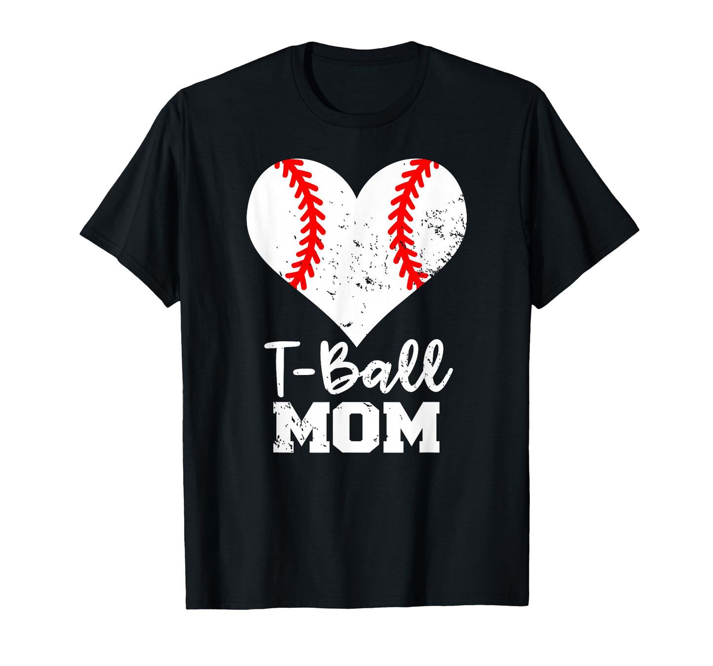 T-Ball Mom Heart Funny Tee Ball Mom T-Shirt