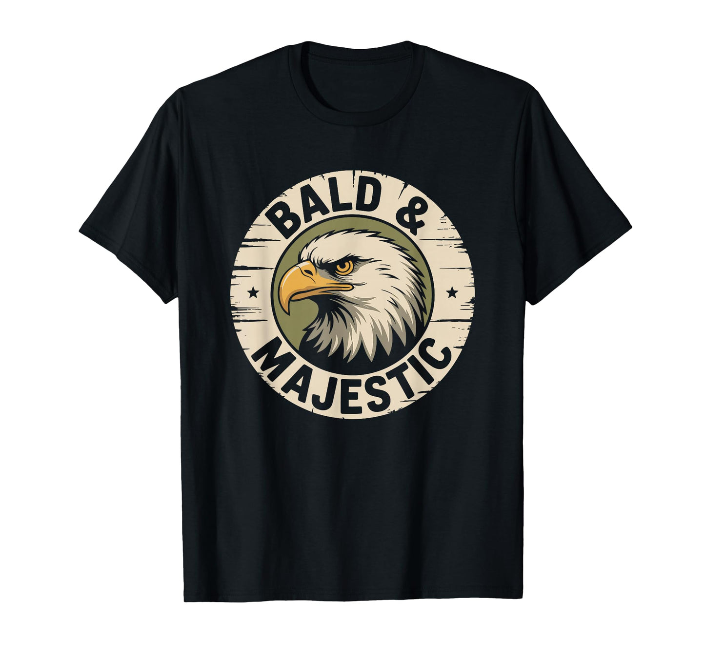 Bald and Majestic, Hairless Baldness and Balding Man T-Shirt