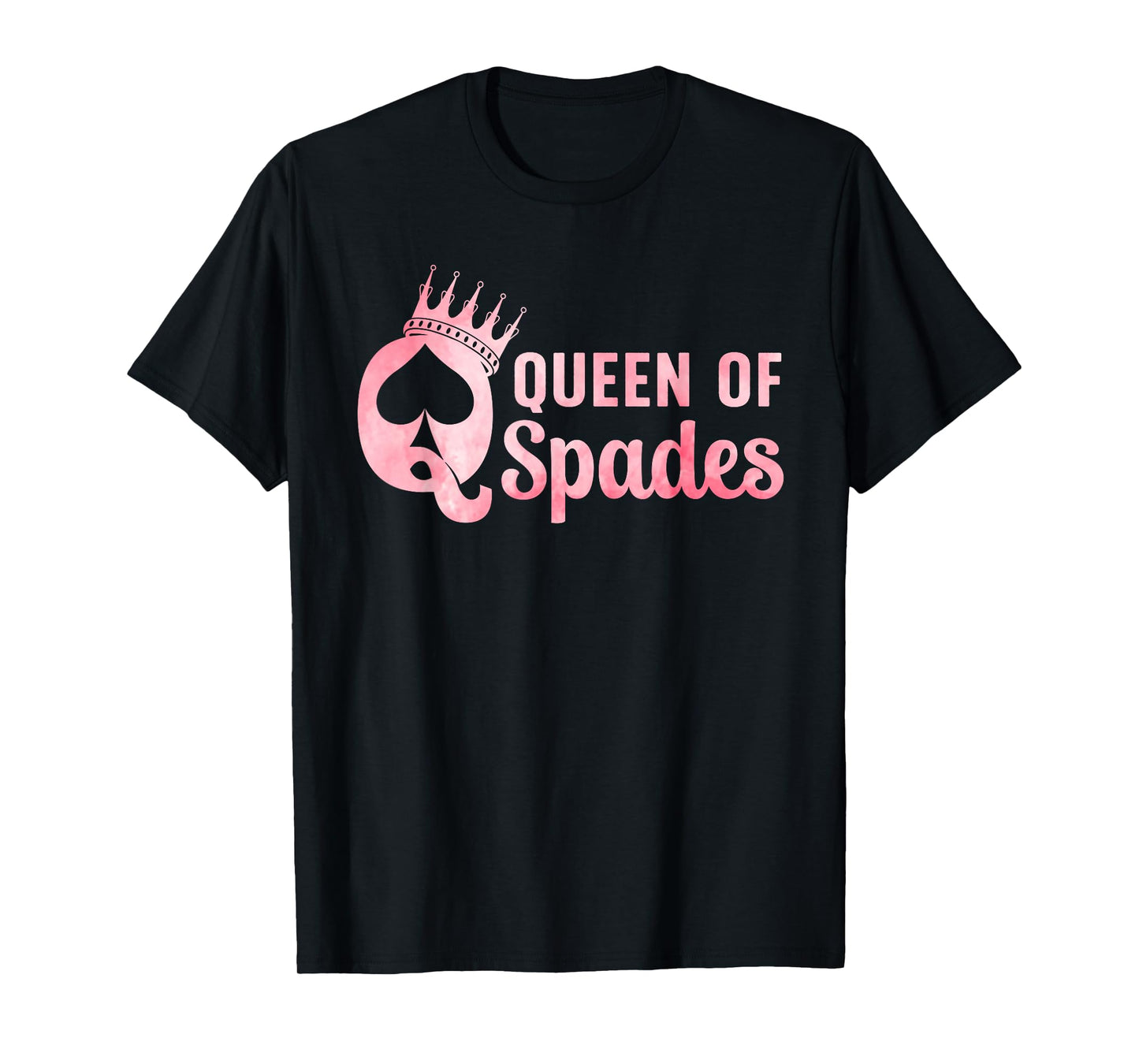 Queen of Spades Design for Women Girl Card Game Spades Lover T-Shirt