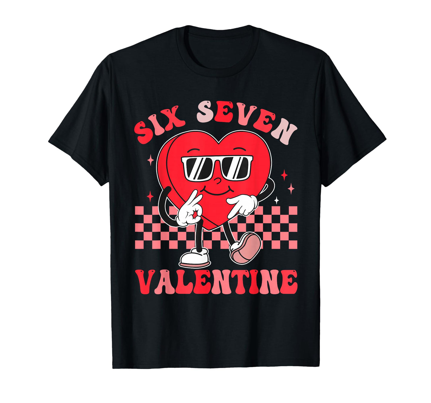 Six Seven 67 Meme Cool Valentine’s for Teens Boys Girls Kids T-Shirt