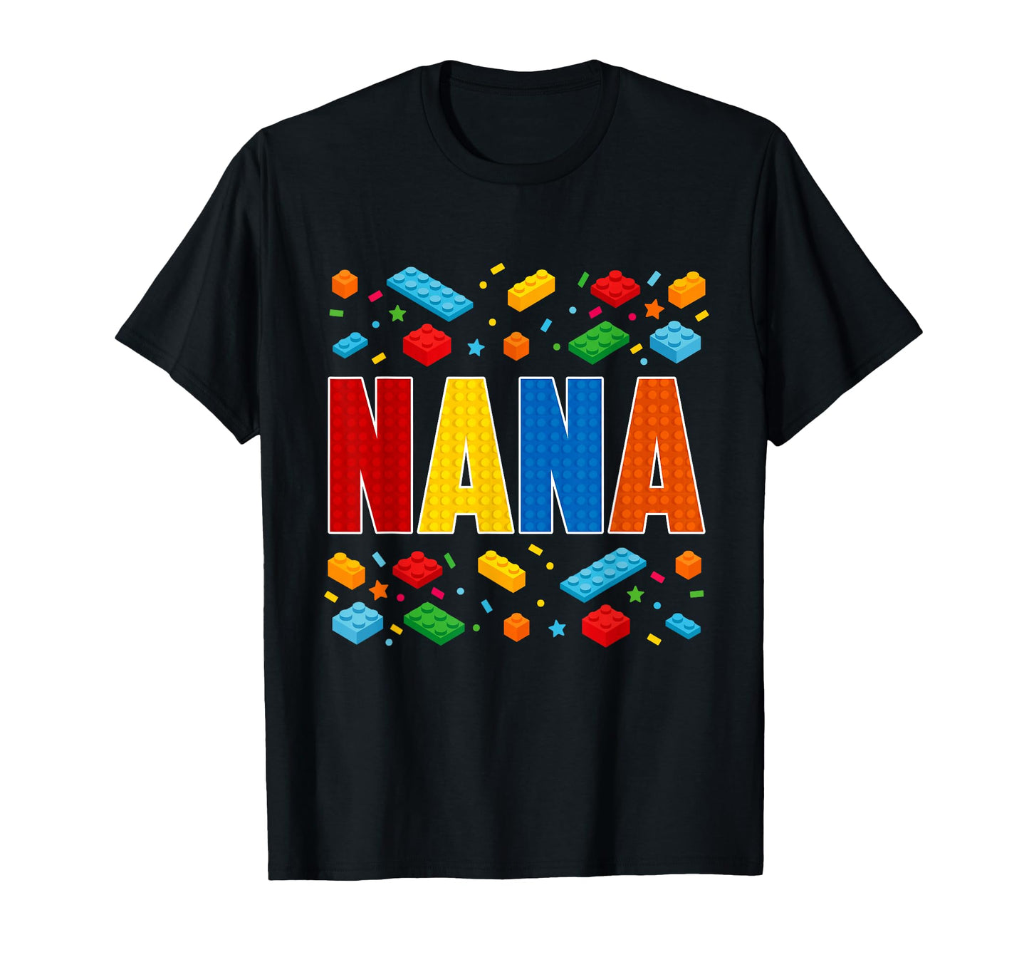 Nana - Brick Builder Block Building Grandma T-Shirt