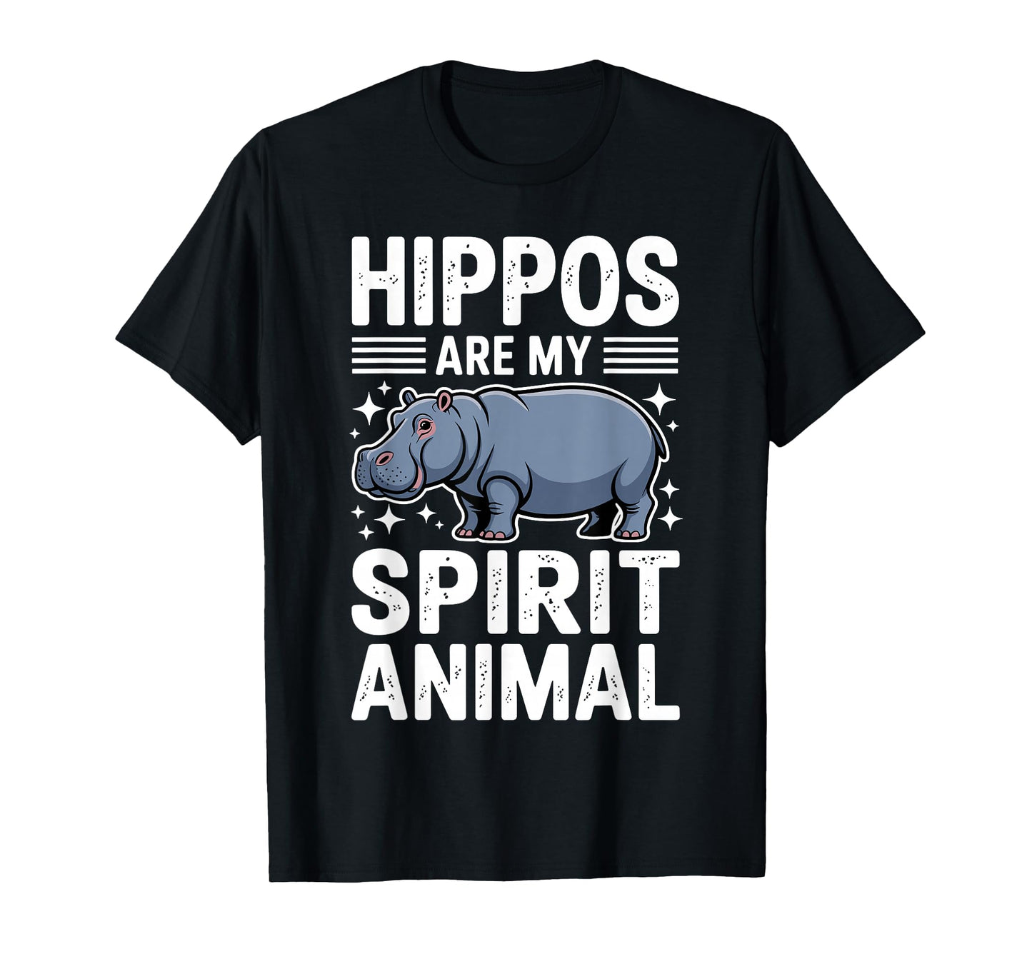 Funny Hippo Art for Men Women Kids Hippopotamus Hippo Lover T-Shirt