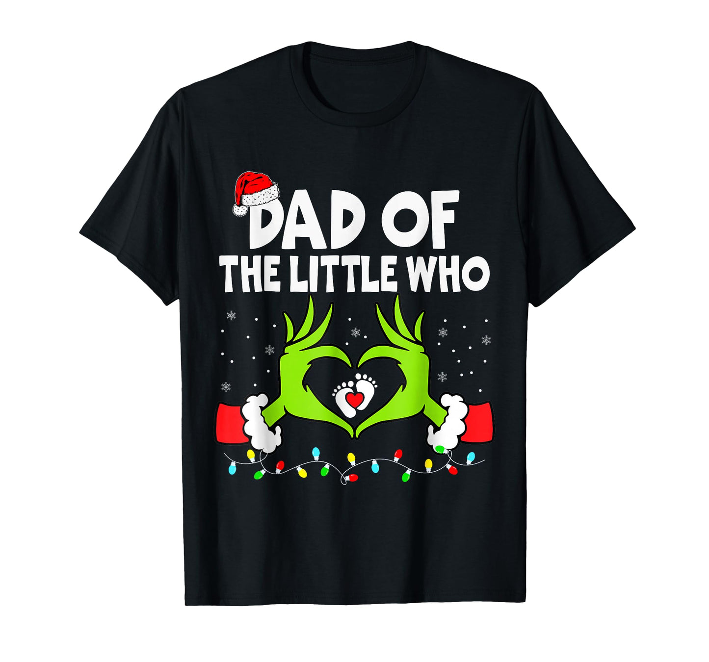 Dad of The Little Who Funny Christmas Pregnancy Announcement T-Shirt