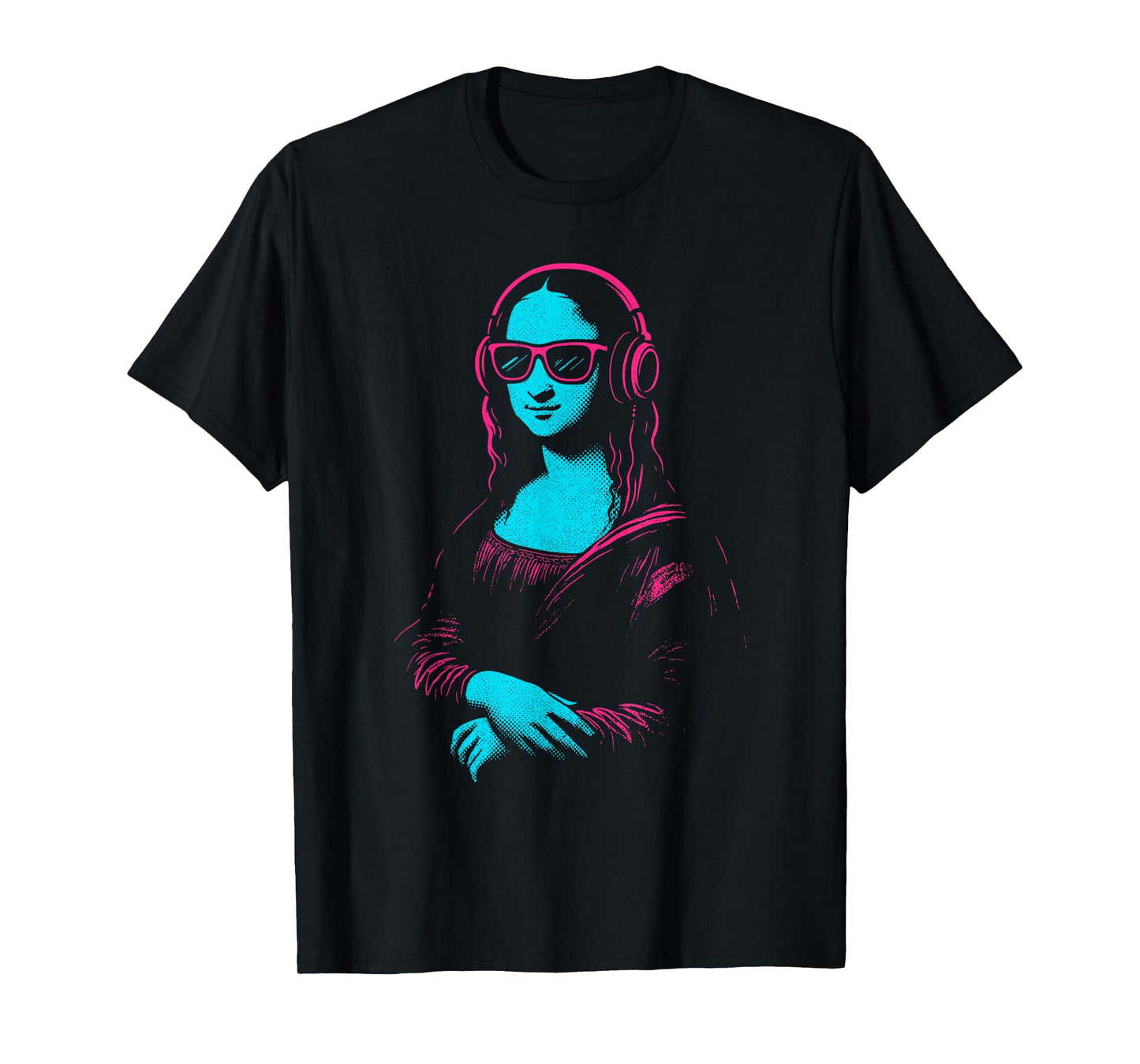Y2K Art Men Women Kids Funny Mona Lisa T-Shirt