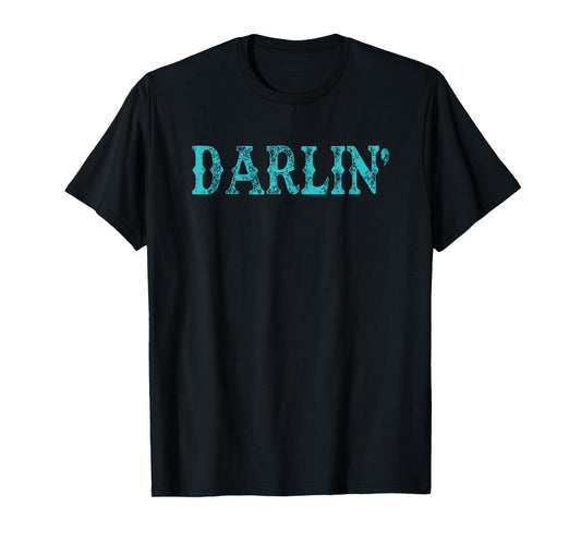 Darlin’ Western Graphic Distressed Vintage Cowgirl Country T-Shirt