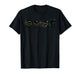 Meowy Christmas Xmas Lights Black Cat Pajamas Family Funny T-Shirt