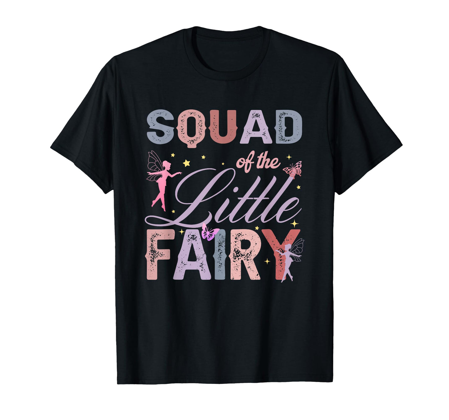 Squad of The Little Fairy 1St Birthday Girl Fairytale T-Shirt