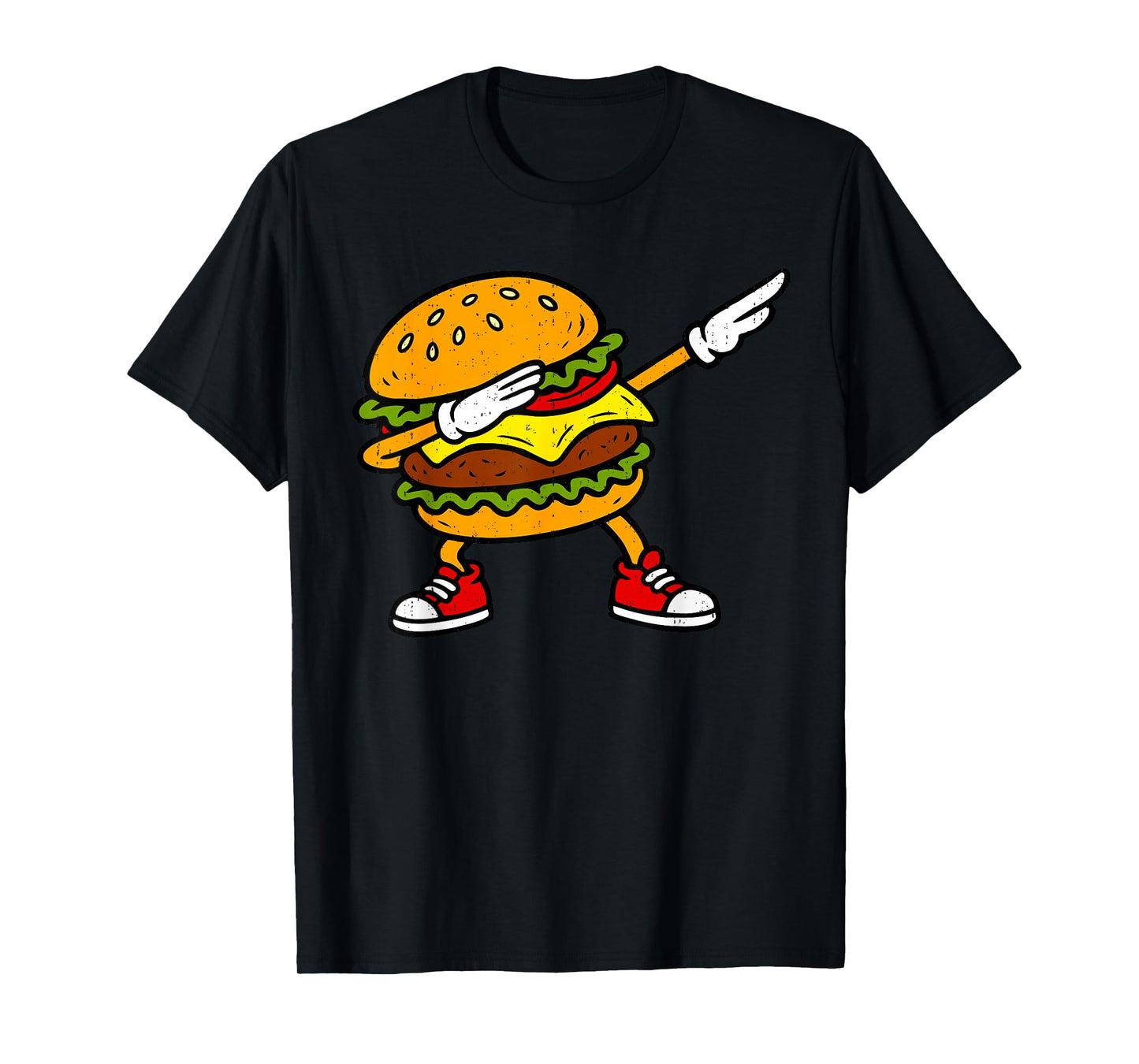 Dabbing Hamburger Fast Food Lover Cheeseburger Dab Dance T-Shirt