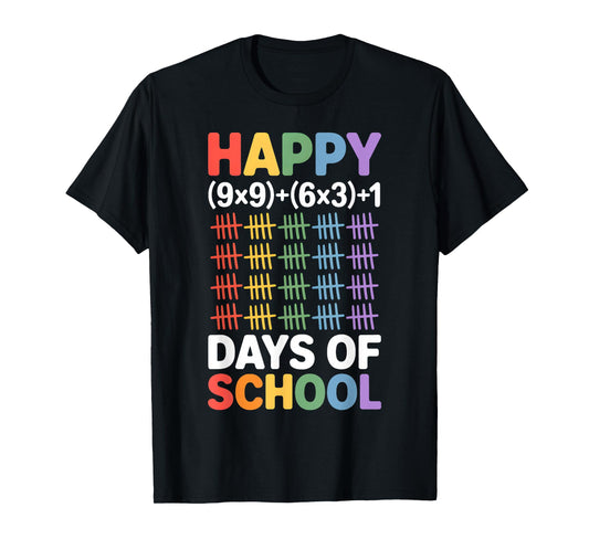 Math Formula 100 Days of School Funny Math Teacher 100th Day T-Shirt