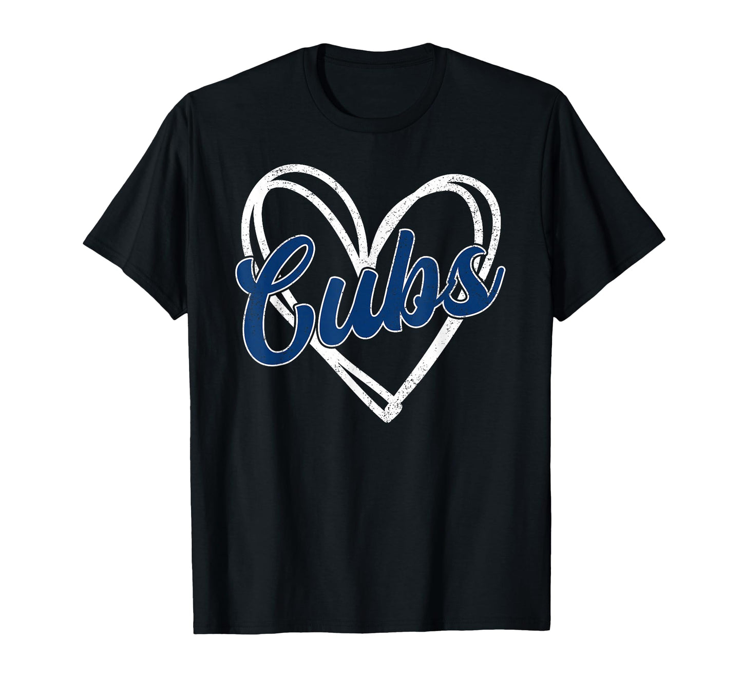 Vintage Cubs Name Heart for Men Women and Kids T-Shirt