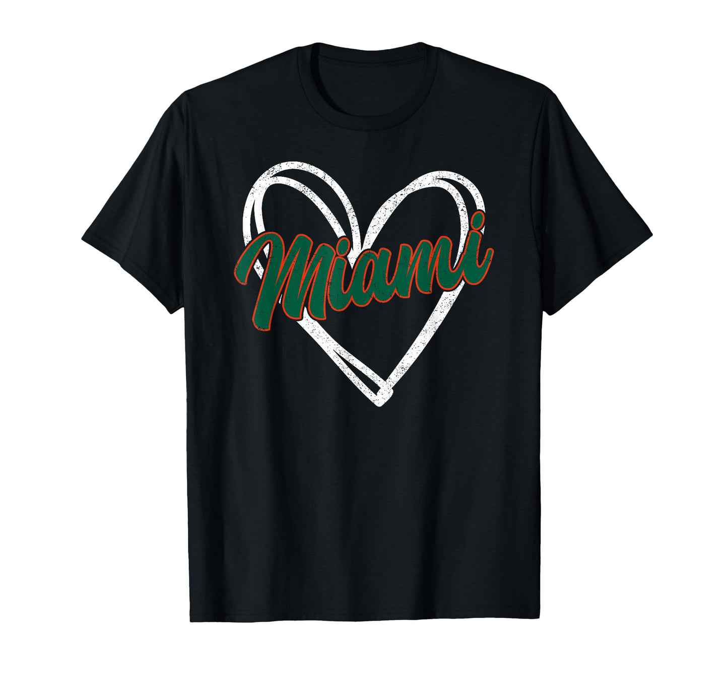 Miami Heart Vintage Men Women Kid T-Shirt