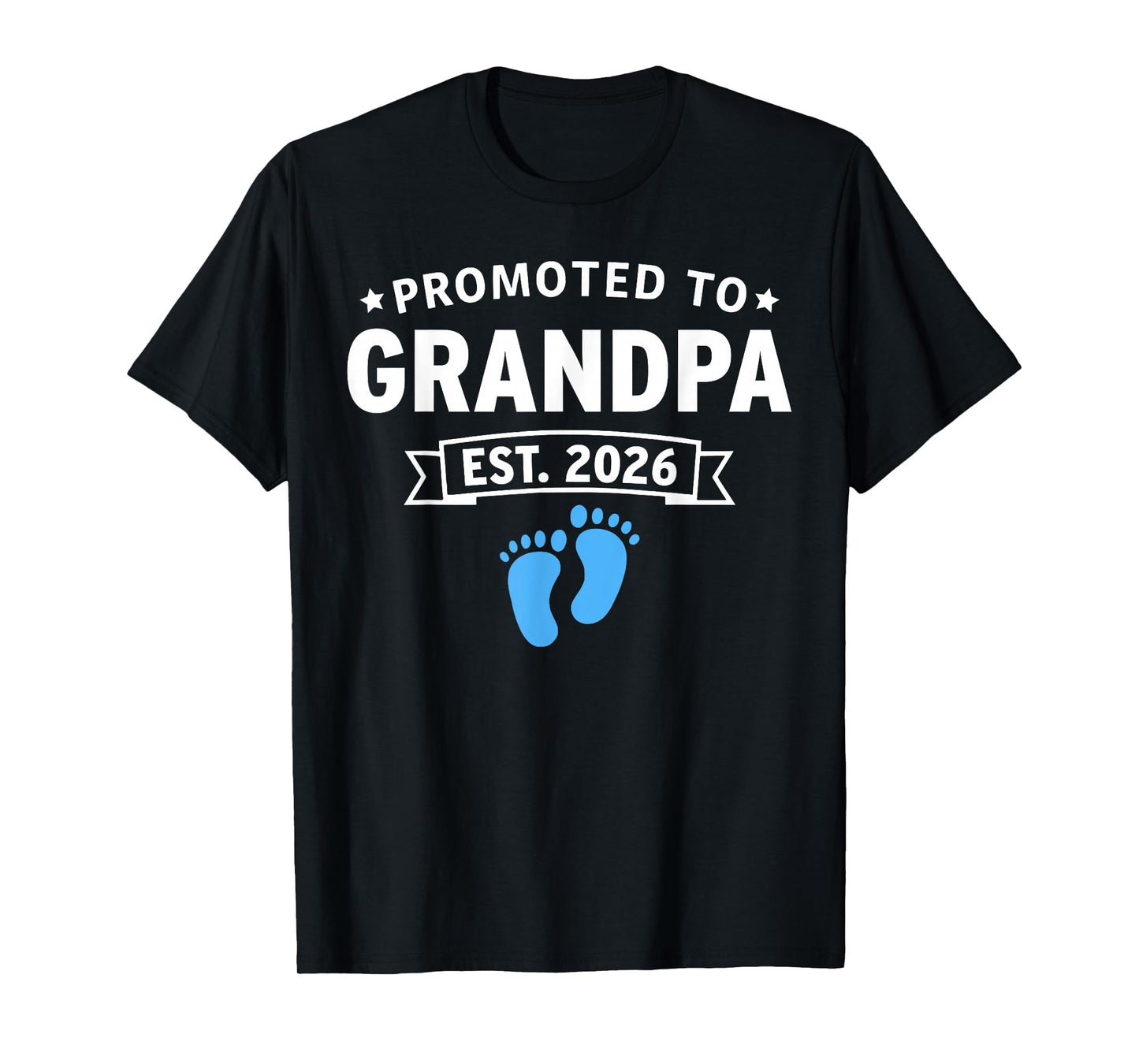 Promoted to Be Grandpa 2026 Loading Pregnancy Announcement T-Shirt