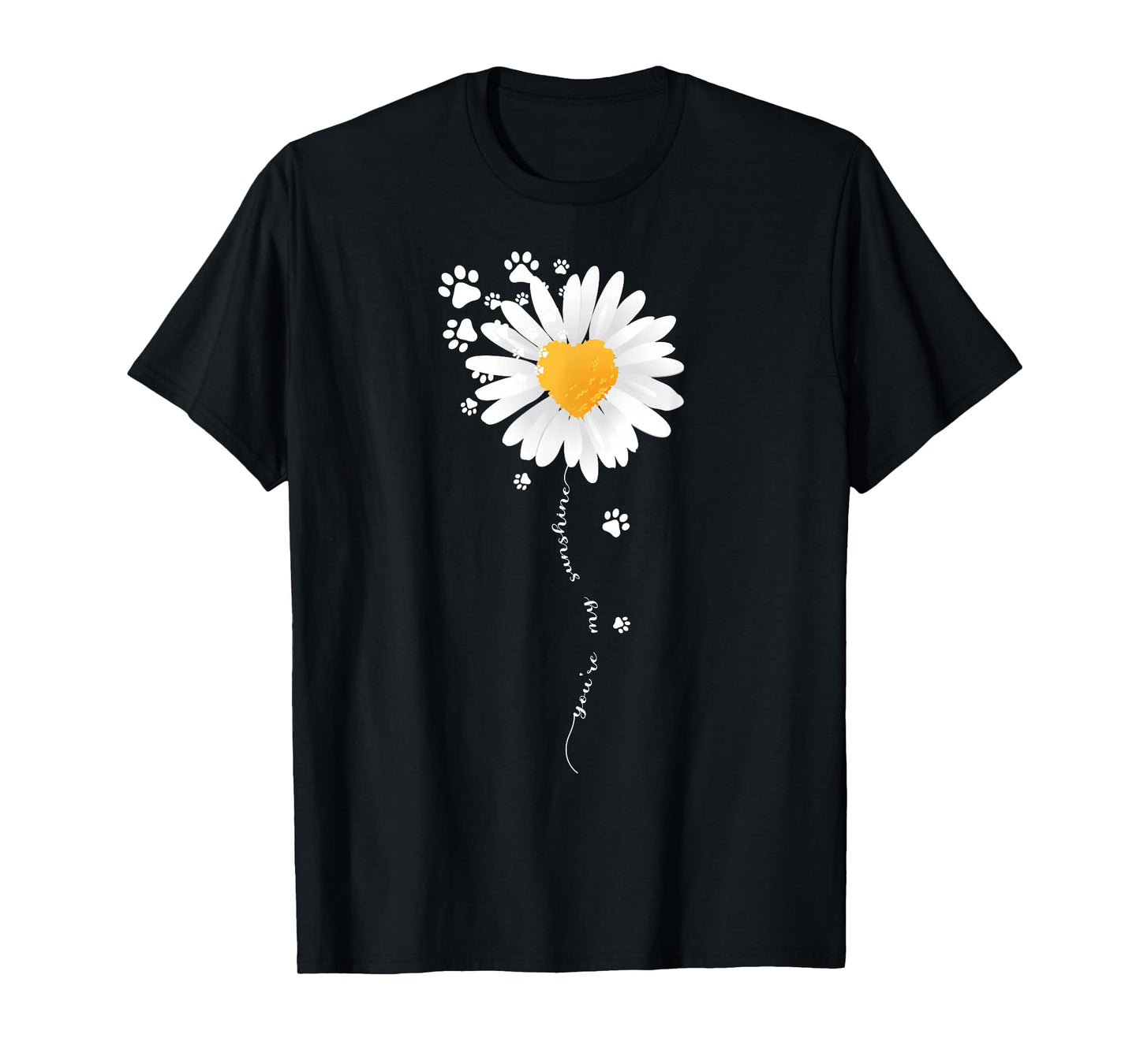 Paw Full of Daisies Paw Dog Lover T-Shirt