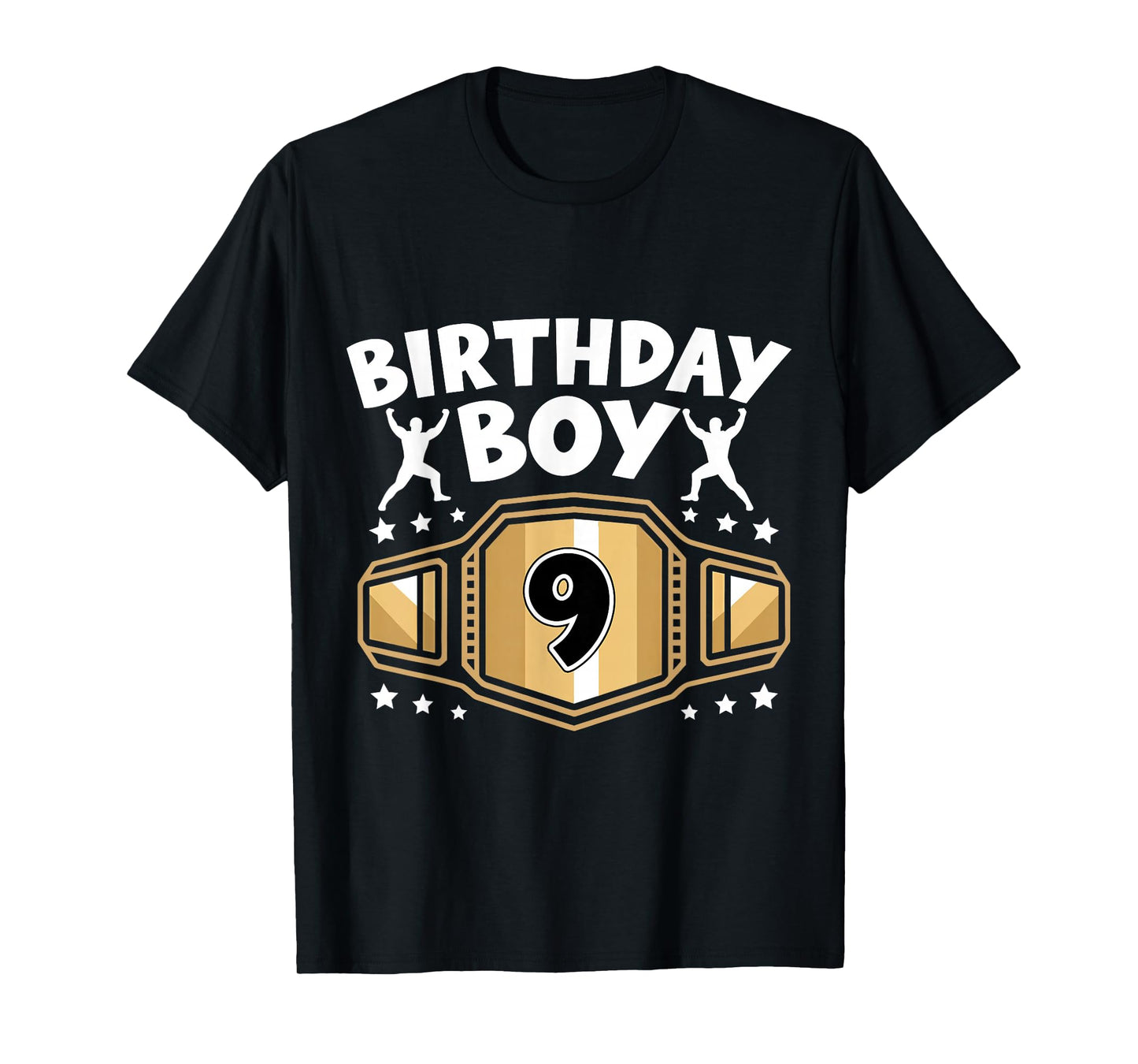 Kids 9th Birthday Boy Wrestling 9 Year Old Wrestler Bday T-Shirt