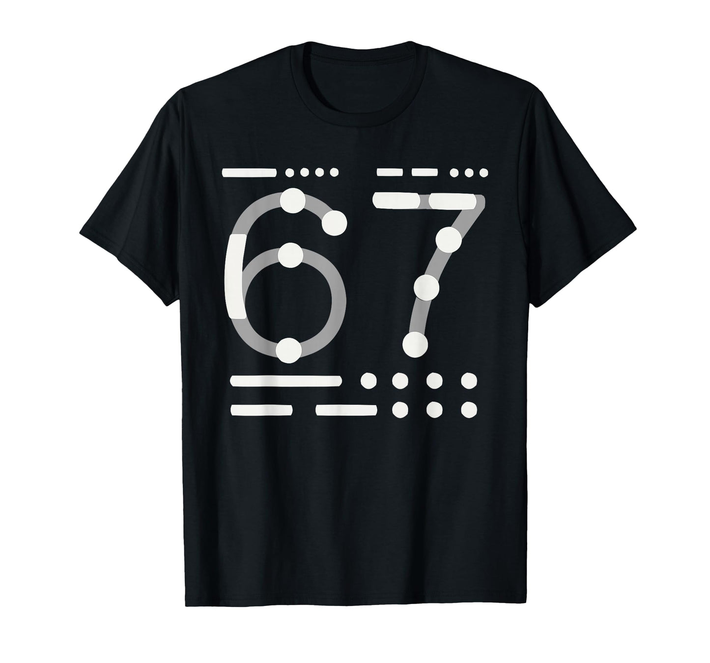 67 Shirt, Morse Code 67 Kid Meme six Seven Graphic Tees T-Shirt
