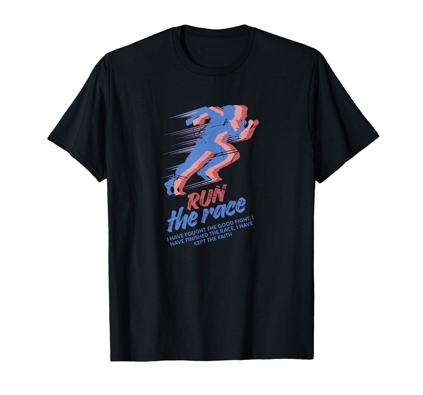 Run The Race Bible Verse Timothy Corinthians Subtle Faith T-Shirt