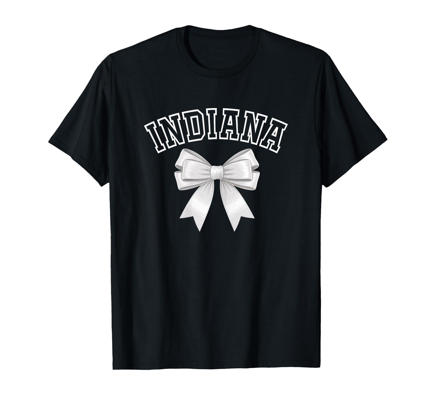Indiana Coquette Bow Hometown Pride for Women Girls T-Shirt