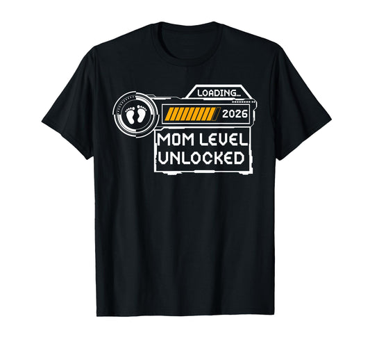 Mom Level Unlocked Est 2026 First Time Mama Soon to Be T-Shirt